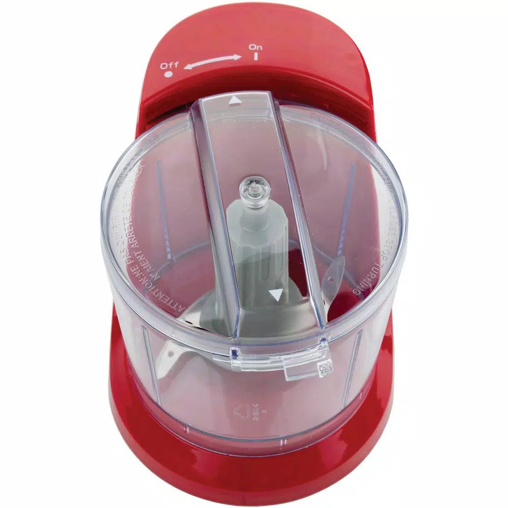 Brentwood Appliances MC-109R 1.5 Cup Mini Food Chopper and Slicer, Red