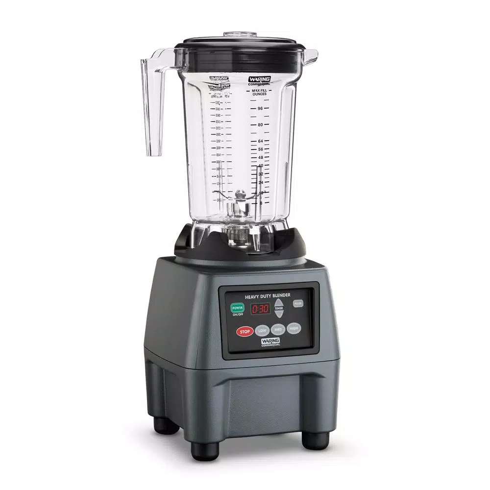 Waring Commercial CB15 128 oz. Commercial Blender, 3.75 HP, 3-Speed with Digital Timer, Grey