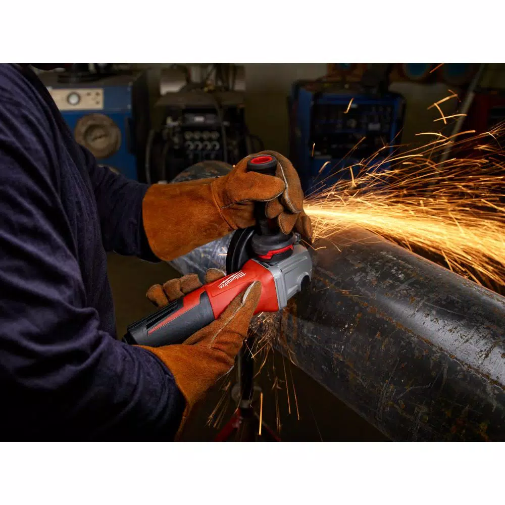 Milwaukee 6 in. 13 Amp Small Angle Grinder with Paddle Switch, 9000 RPM