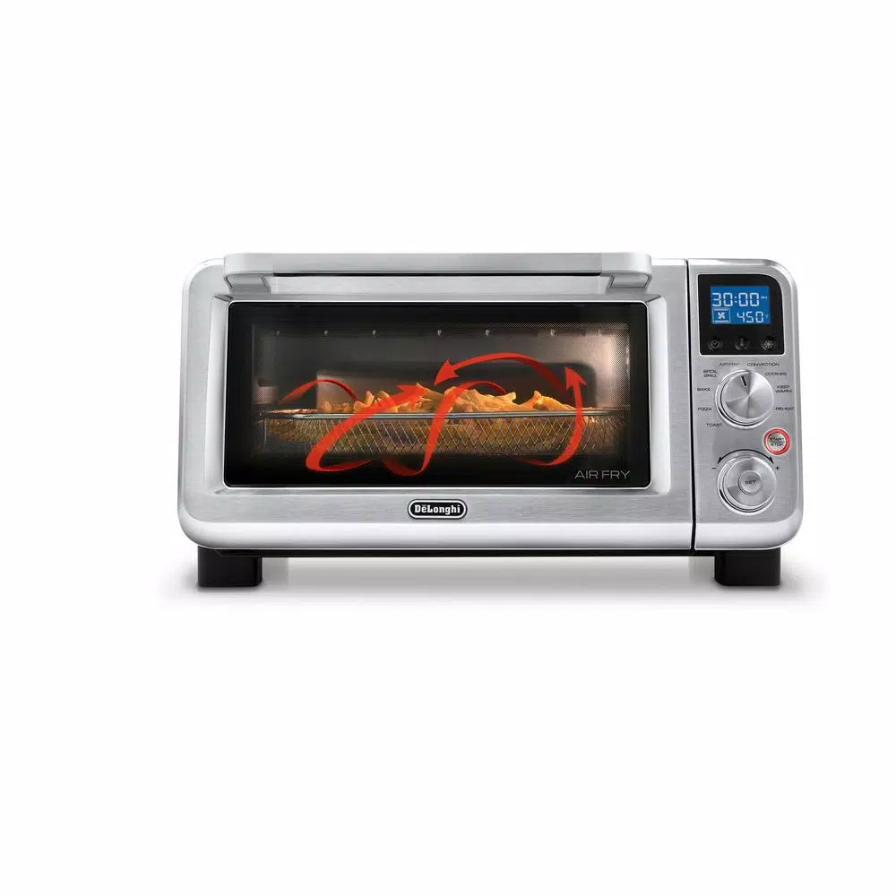 DeLonghi Livenza 2000W 6-Slice Stainless Steel Air Fryer Convection Toaster Oven