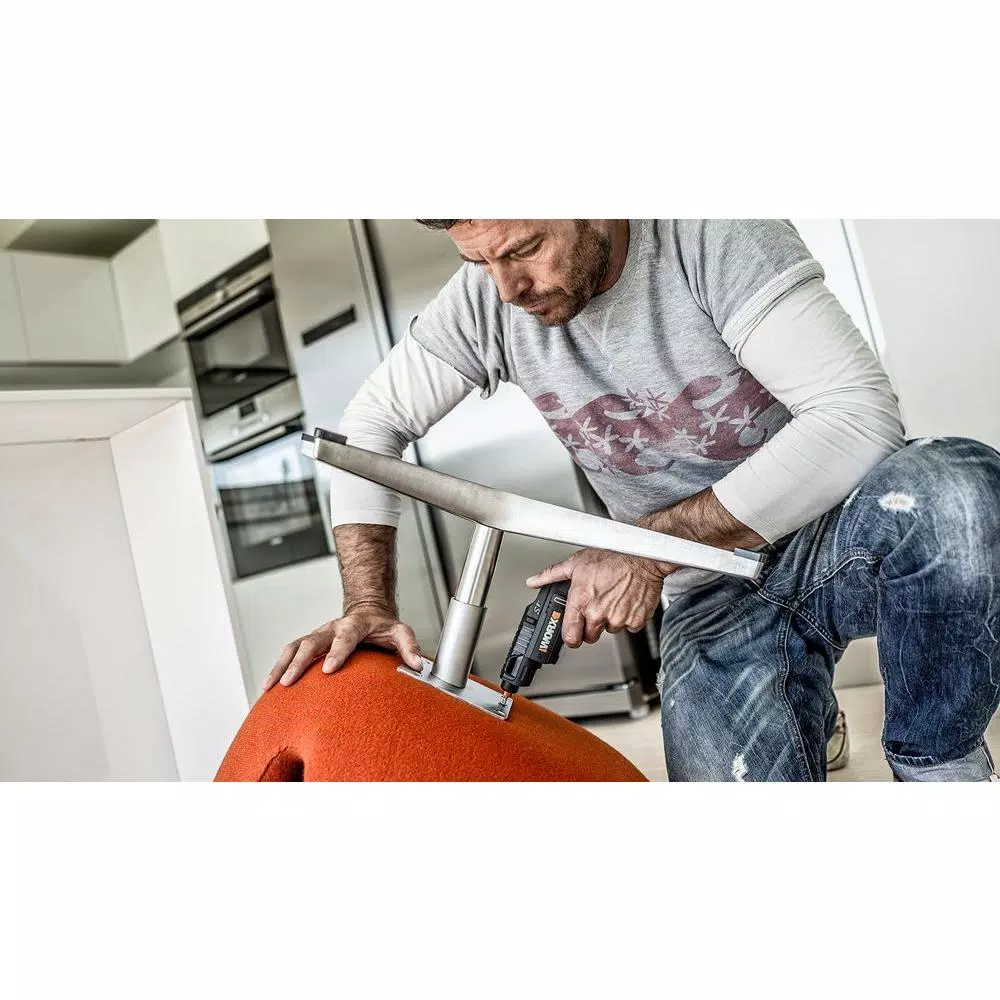 Worx 4V Lithium-Ion Semi-Automatic Cordless Driver with 12-Bit Revolving Cartridge System