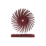 Dedeco Sunburst 7/8 in. Dual Radial Discs, 220-Grit Ceramic Abrasive Rotary Cleaning and Polishing Tool, 12-Pack thumbnail 1