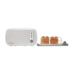 BergHOFF Seren 2-Slice Chrome Long Slot Toaster with Side Loading Rack thumbnail 3