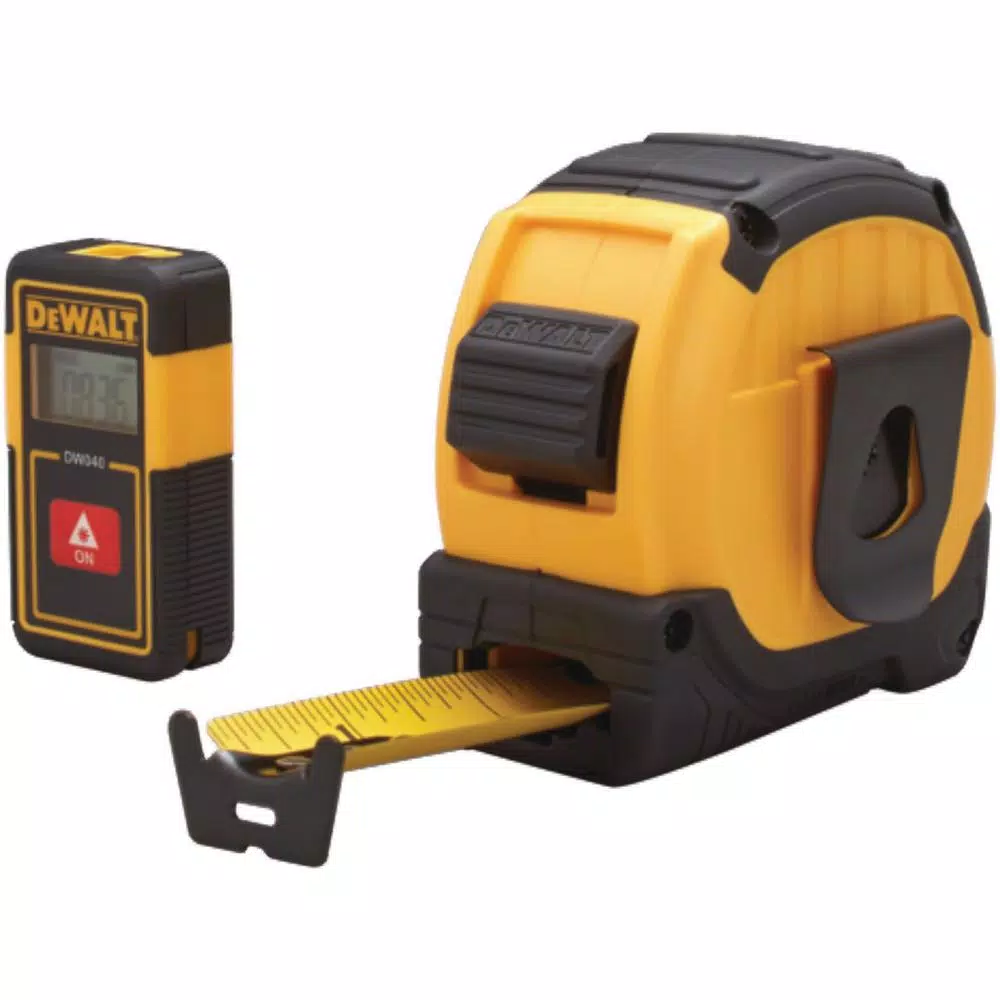 DEWALT 40 ft. Pocket Laser Distance Measurer and 25 ft. Tape Measure Combo
