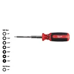 Milwaukee 9-in-1 SAE Hex/Key Drive Multi-Bit Screwdriver with Power Groove Bits thumbnail 1