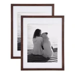 DesignOvation Design Ovation Gallery Wood Picture Frame Set, Walnut Brown, 14 x 18 in. (Set of 2) thumbnail 1