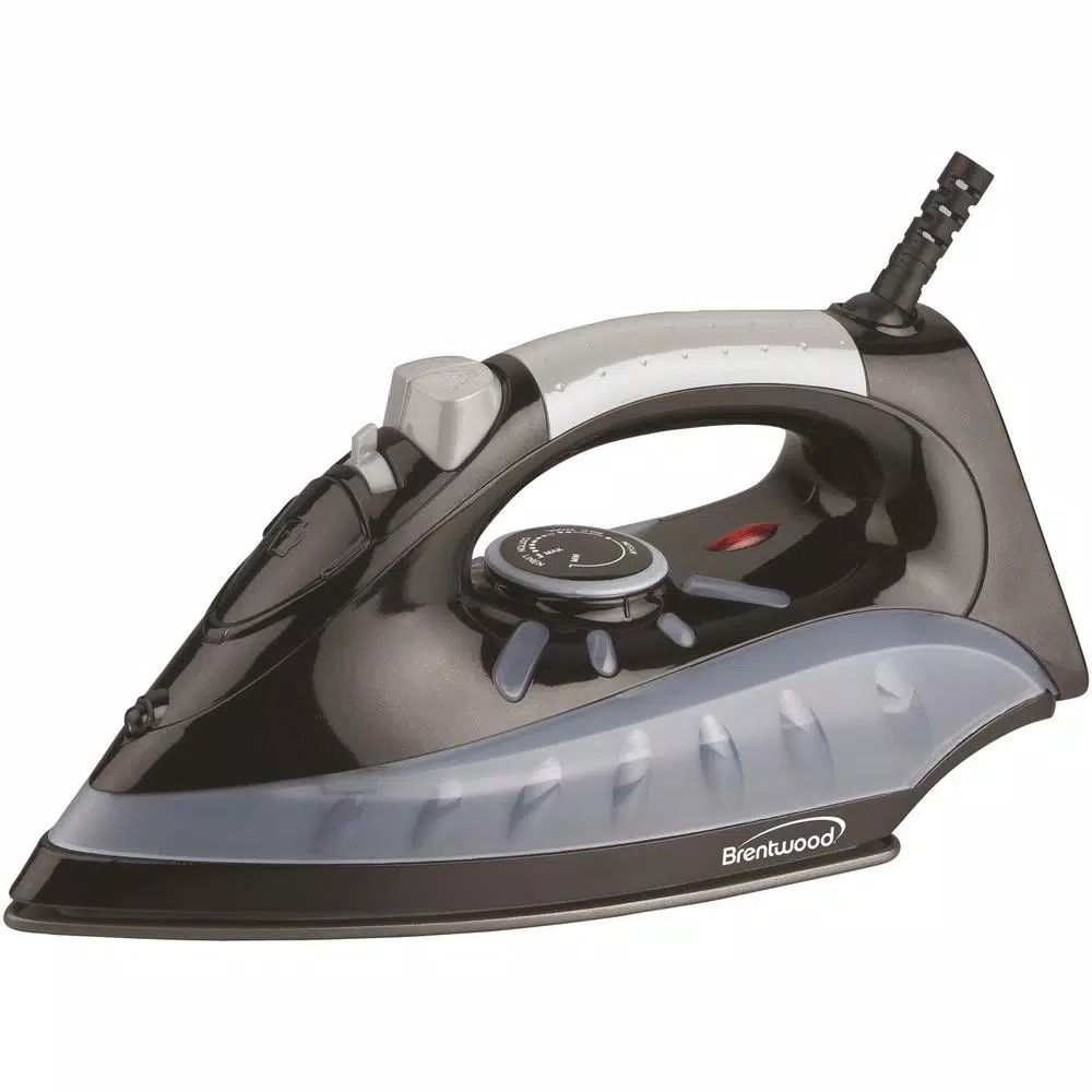 Brentwood Appliances MPI-62 Full-Size Nonstick Steam Iron, 1200W, Black