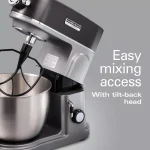 Hamilton Beach Professional All-Metal 12-Speed Stand Mixer, 4.5 Qt. Stainless Steel Bowl, Silver thumbnail 5