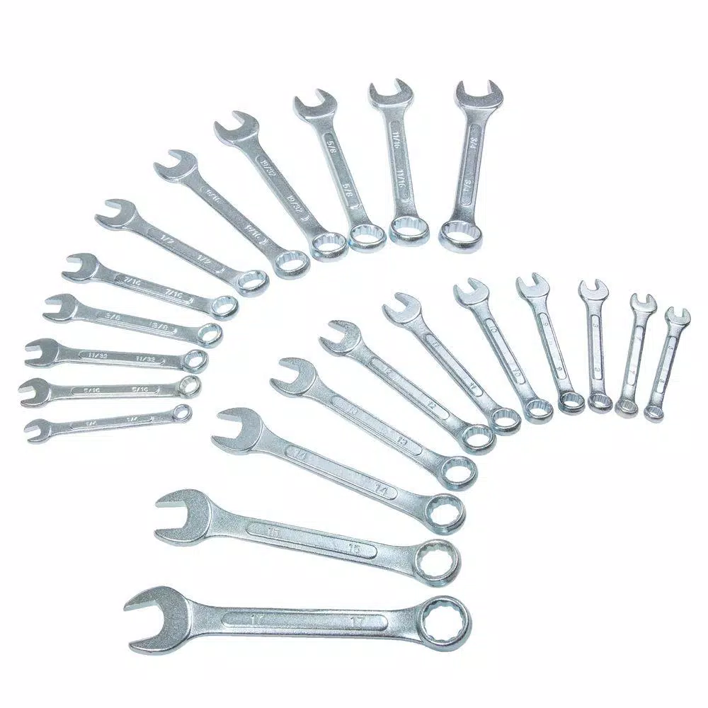 Stalwart 22-Piece SAE and Metric Wrench Set with Carrying Case, Chrome Vanadium Steel