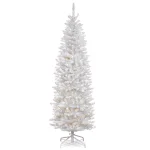National Tree Company 6.5 ft. Kingswood White Fir Pencil Artificial Christmas Tree with 250 Clear Lights thumbnail 1
