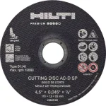 Hilti AC-D SP Type 1 Premium Abrasive Cutting Discs, 6 in. x 0.045 in. x 7/8 in. (25-Pack) thumbnail 1