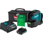Makita 12V MAX CXT Self-Leveling Green Cross-Line Laser Kit (2.0 Ah) thumbnail 1
