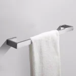 Boyel Living Stainless Steel 4-Piece Bathroom Accessories Set - Silver Wall Mounted Hardware Kit thumbnail 6