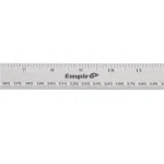 Empire 18 in. Stainless Steel Stiff Ruler with Etched Graduations thumbnail 4