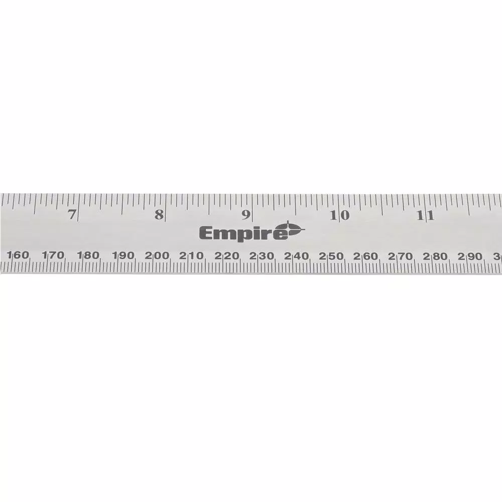 Empire 18 in. Stainless Steel Stiff Ruler with Etched Graduations