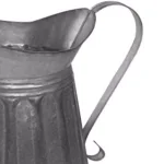 Benzara Vintage Style Gray Galvanized Metal Milk Pitcher - Rustic Kitchen Canister thumbnail 2