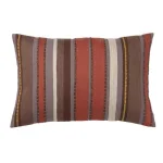 The Company Store Embroidered Gold Stripe 16 x 24 in. Decorative Throw Pillow Cover thumbnail 1