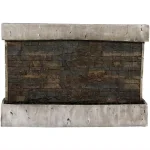 Sunnydaze Decor 24 in. Ancient Style Outdoor Wall Water Fountain, Gray Polyresin thumbnail 3