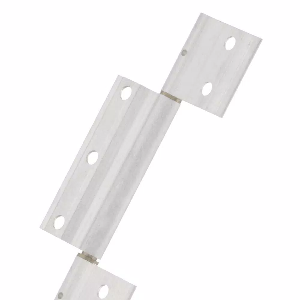 Barton Kramer Mill Finish Aluminum Screen Door Hinge with Brass Bushings