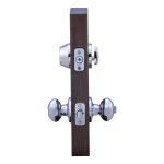 Copper Creek Colonial Polished Stainless Egg Door Knob with Single Cylinder Deadbolt Combo Pack thumbnail 3