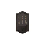 Schlage Encode Smart WiFi Door Lock with Alarm and Accent Lever Handleset, Aged Bronze thumbnail 2