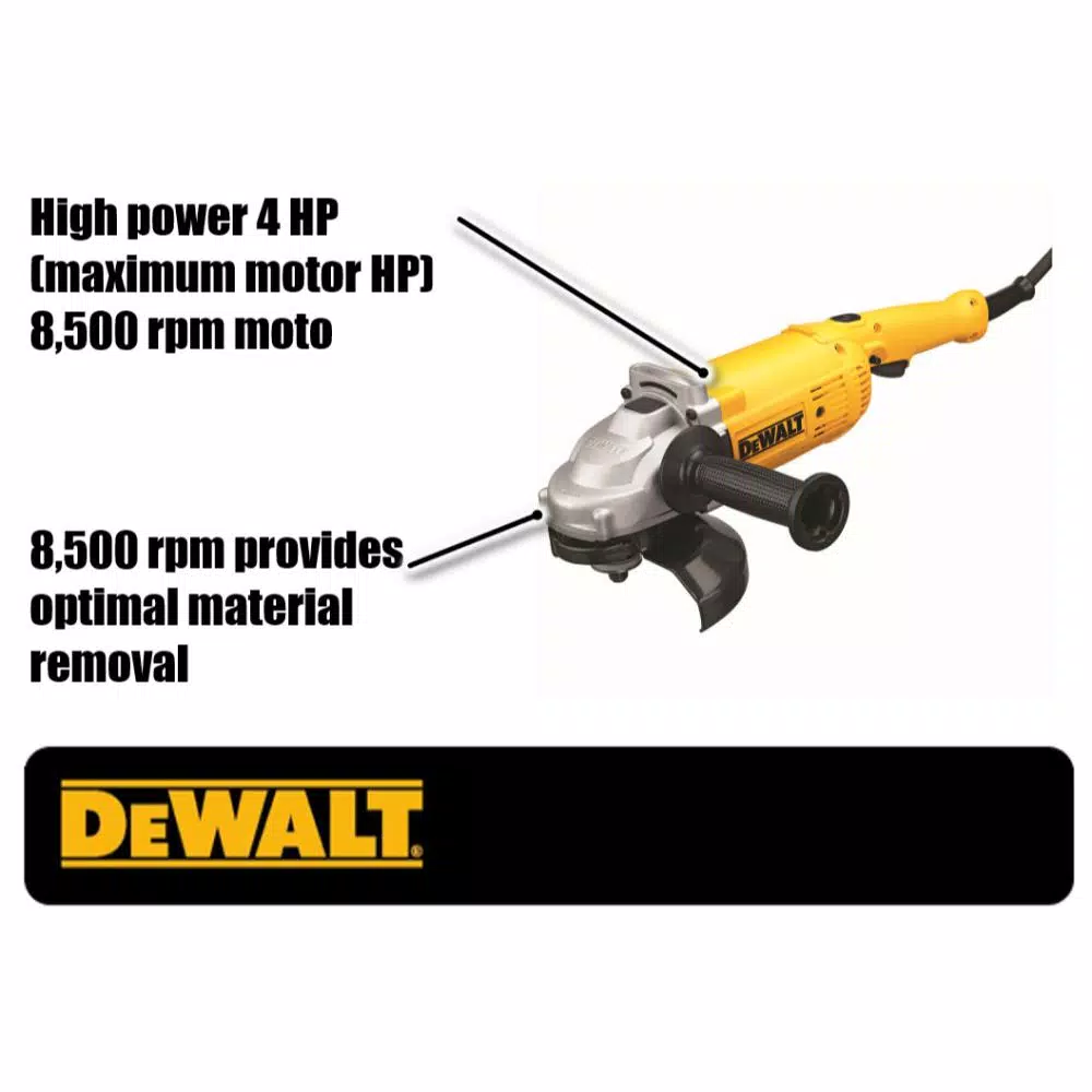 DEWALT DWE4517 7 in. Angle Grinder, 15 Amp, 8500 rpm