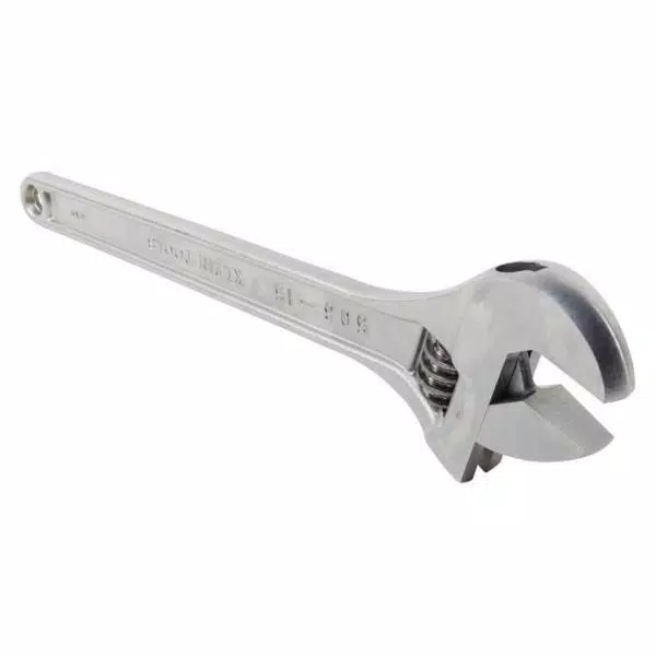 Klein Tools 15 in. Adjustable Wrench, Forged Heat-Treated Alloy Steel