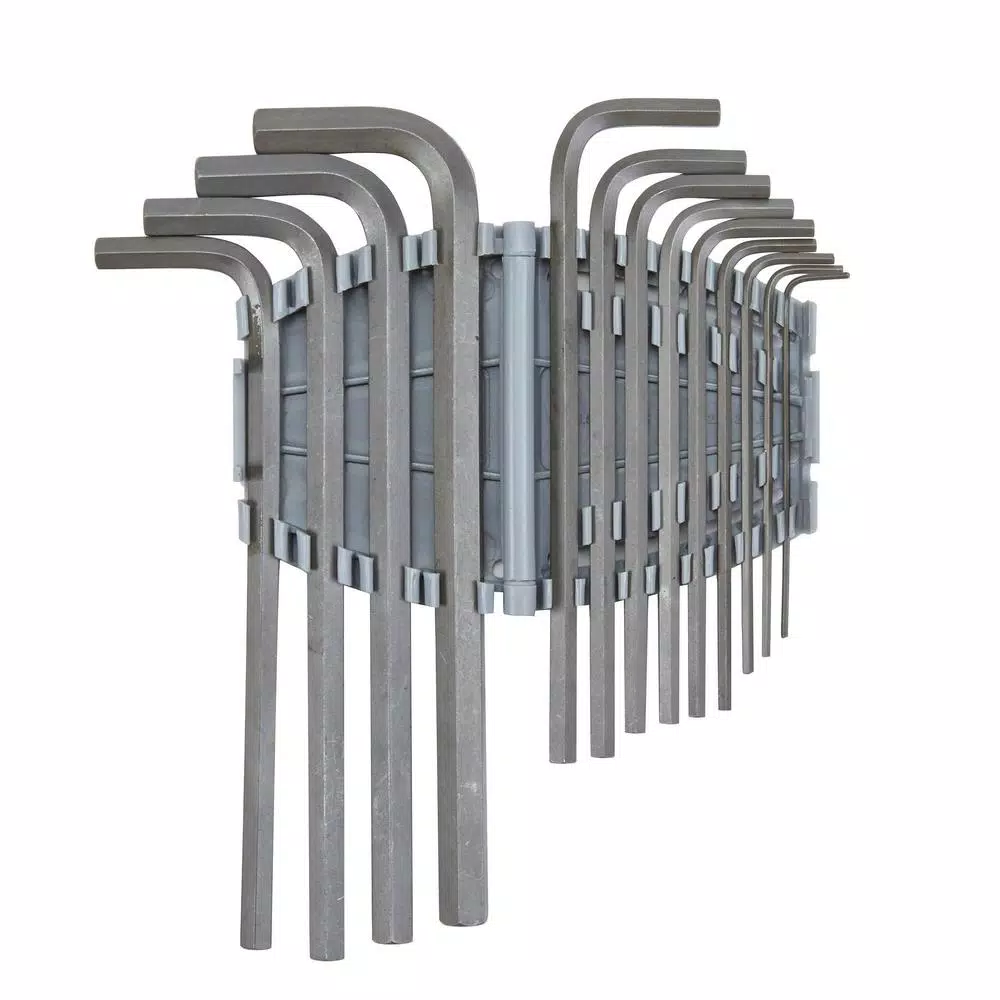Husky 13-Piece Metric Long Arm Hex Key Set with Color-Coded Caddy