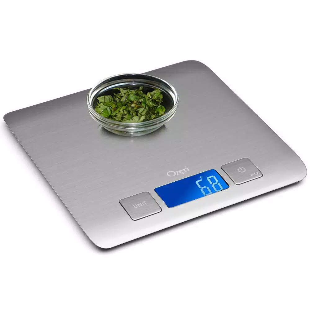 Ozeri Zenith Digital Kitchen Scale, SUS304 Stainless Steel with Fingerprint Resistant Coating