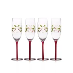 Pfaltzgraff Winterberry Champagne Flute Glasses, Set of 4 thumbnail 1