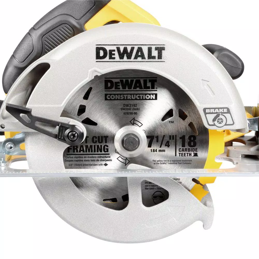 DEWALT 15 Amp 7-1/4 in. Lightweight Corded Circular Saw with Electric Brake
