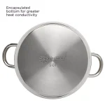 Ecolution Pure Intentions 5 Qt. Round Stainless Steel Dutch Oven with Glass Lid thumbnail 6