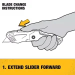 DEWALT Auto Load Folding Utility Knife with Integrated Blade Storage thumbnail 6