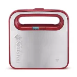 HOLSTEIN HOUSEWARES 750W Red and Stainless Steel Heart Shaped Waffle Maker thumbnail 1