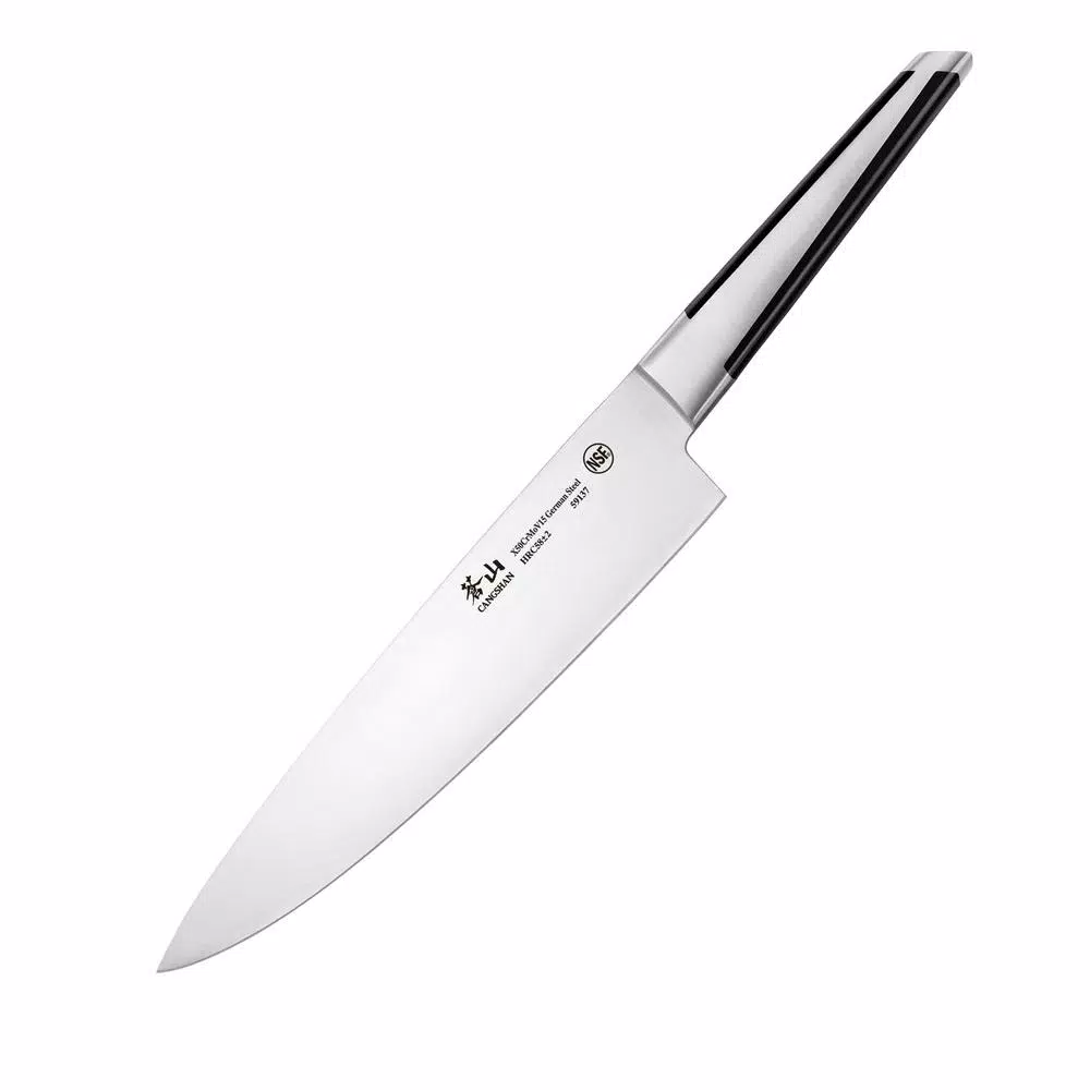 Cangshan X Series 8 in. German Steel Forged Chef's Knife, Full Tang Stainless Steel