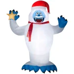 Rudolph 8 ft. Airblown Inflatable Bumble with Santa Hat and Star Holiday Decoration thumbnail 1
