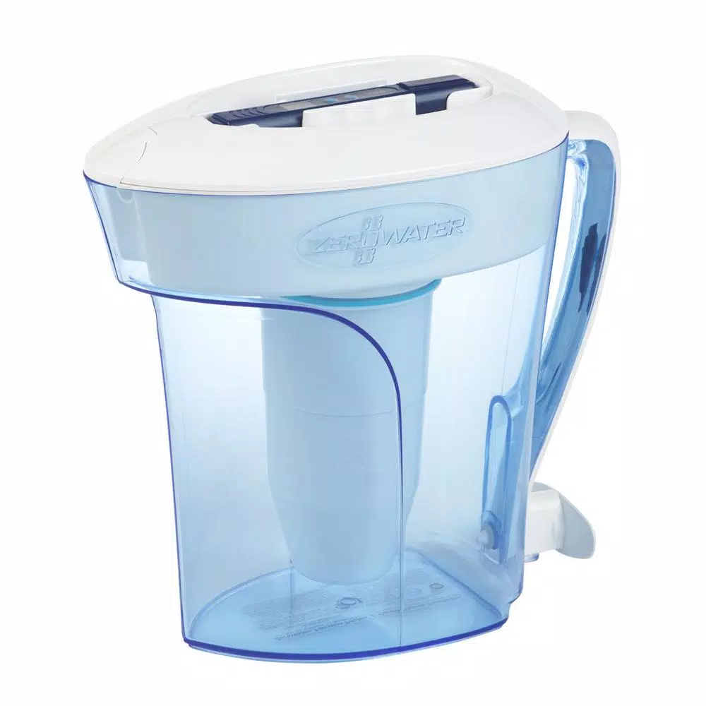 Zero Water ZeroWater 10-Cup Water Filtration Pitcher with 5-Stage Filter and Water Quality Meter
