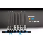 Capri Tools Metric Long Hex Bit Socket Set, 7-Piece S2 Steel thumbnail 3