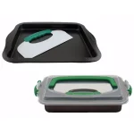 BergHOFF PerfectSlice 4-Piece Grey Bakeware Set with Cutting Tool and Carbon Steel Pans thumbnail 1