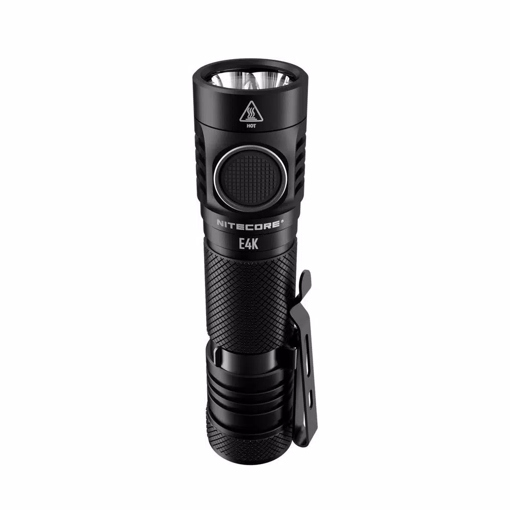 NITECORE E4K Tactical EDC Flashlight, 4400 Lumens, USB-C Rechargeable, Waterproof & Impact Resistant