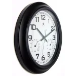 Infinity Instruments 18 in. Round Outdoor Wall Clock with Thermometer and Hygrometer thumbnail 3