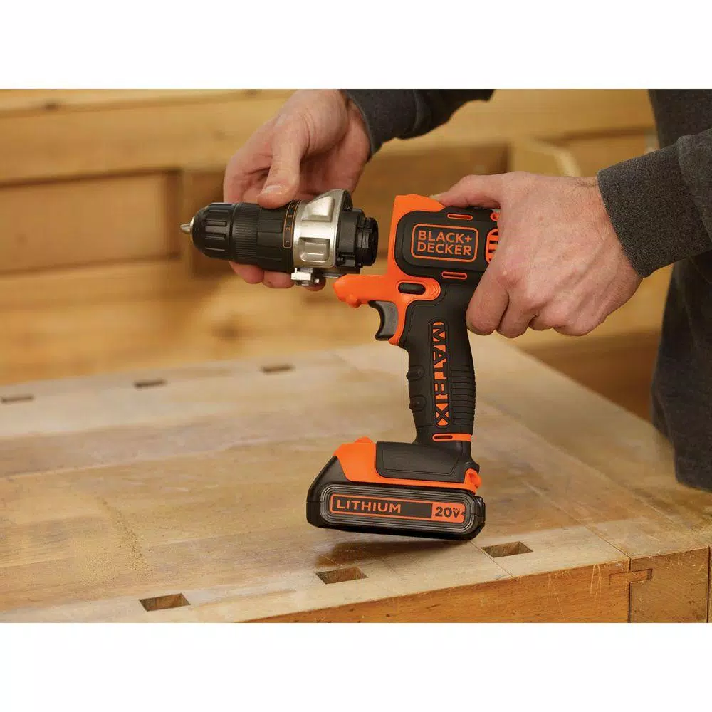 BLACK+DECKER 20V MAX Matrix Cordless Drill/Driver Kit with 1.5Ah Battery and Charger