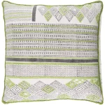 Artistic Weavers Poynter Green Graphic 100% Cotton 20 in. x 20 in. Square Throw Pillow thumbnail 1