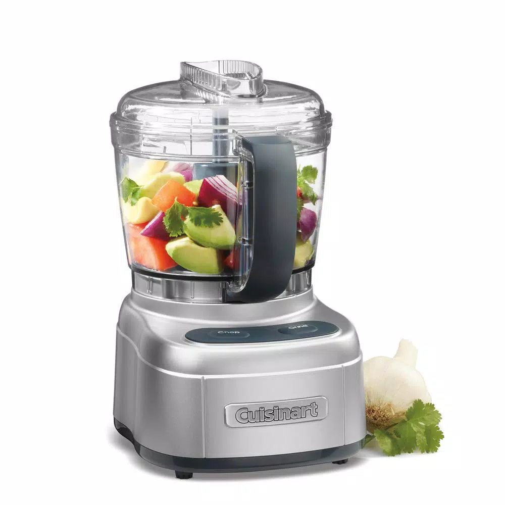 Cuisinart Elemental Collection 4-Cup Food Processor and Chopper/Grinder, Silver