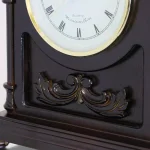 Bedford Clock Collection Classic Wooden Mantel Clock with 4 Chime Modes and Roman Numeral Dial thumbnail 4