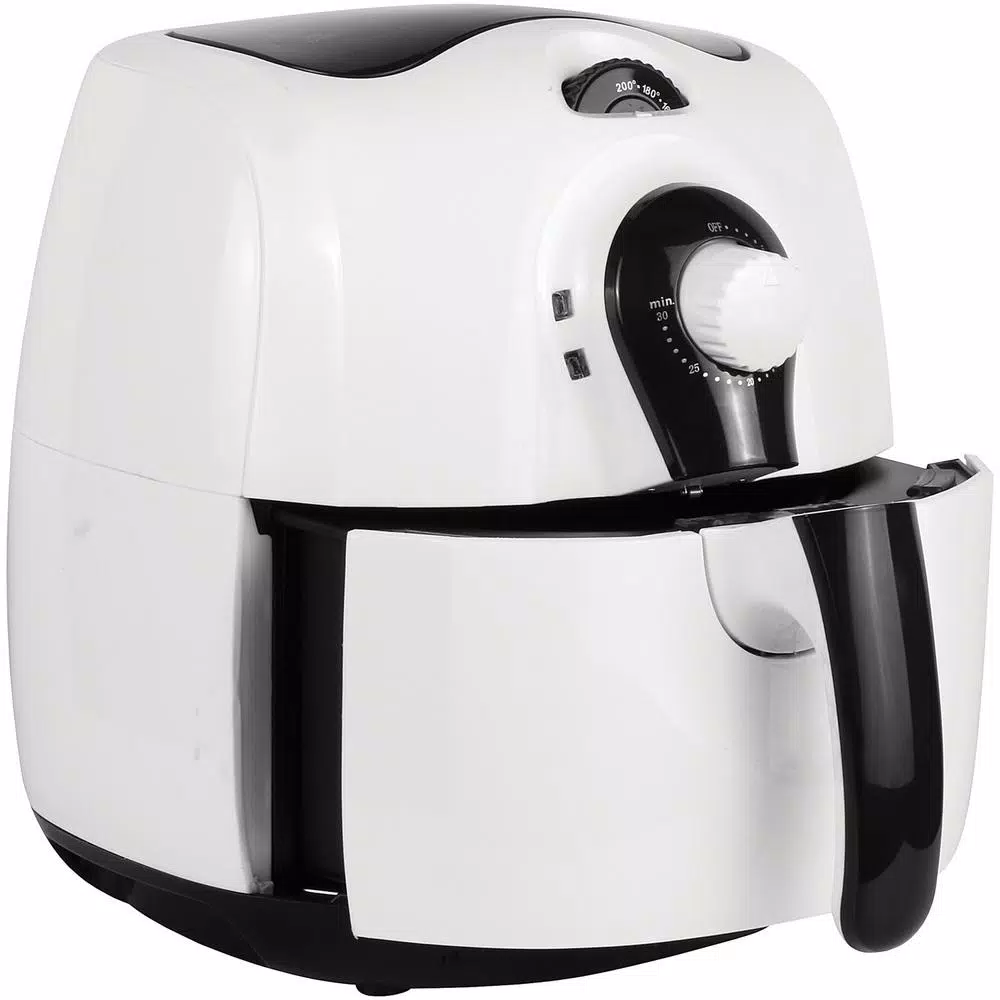 Brentwood 3.7 Qt. White Electric Air Fryer with Timer and Temperature Control