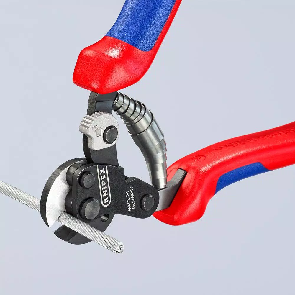 KNIPEX 6-1/4 in. Wire Rope Cutter, High-Strength Cable Cutting Pliers