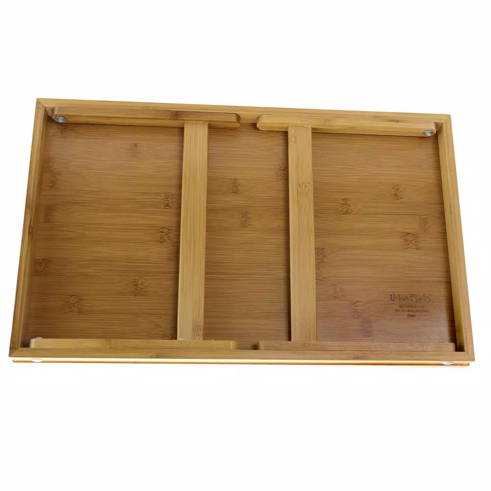 Urban Market Life On The Farm Bamboo Bed Tray with Foldable Legs and Floral Pig Design