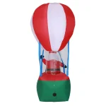 Luxen Home 9 ft. Santa in Hot Air Balloon Inflatable with LED Lights thumbnail 6