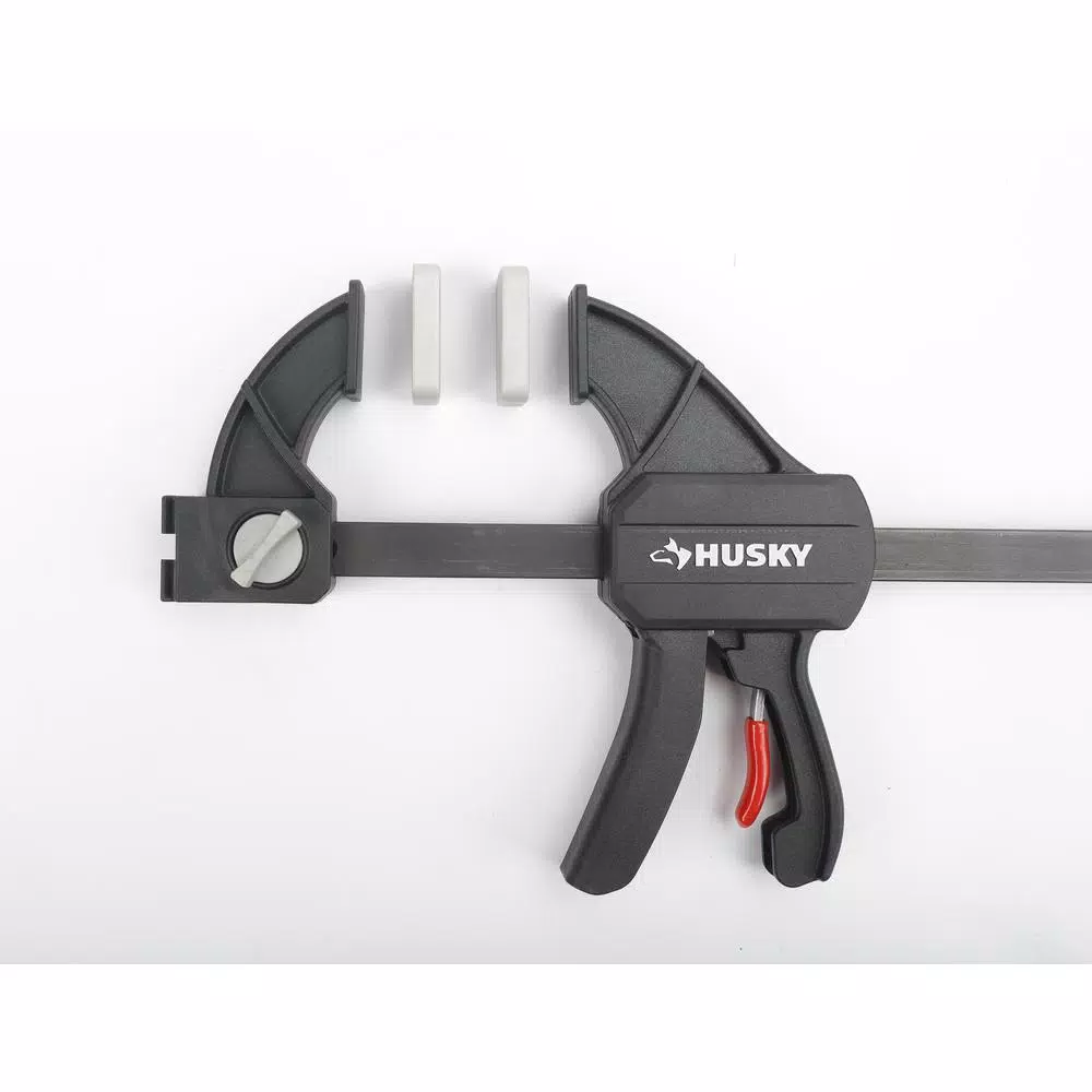 Husky 6-Piece Trigger Clamp Set, 6 in. and 4.5 in. Expandable Clamps